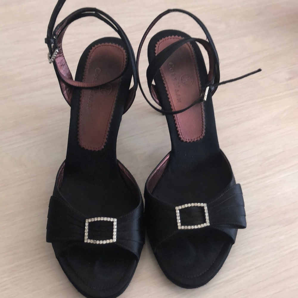 Evening black sandals
